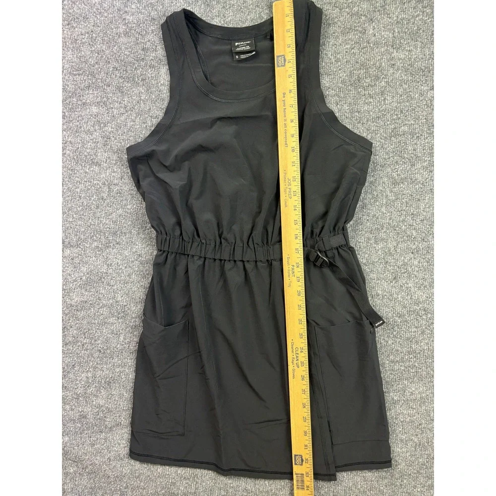 Prana Alana Dress Womens Small Black Belted Sleeveless Hiking Activewear